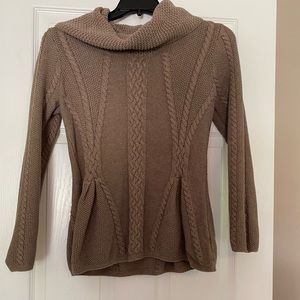 Cowl neck knit sweater